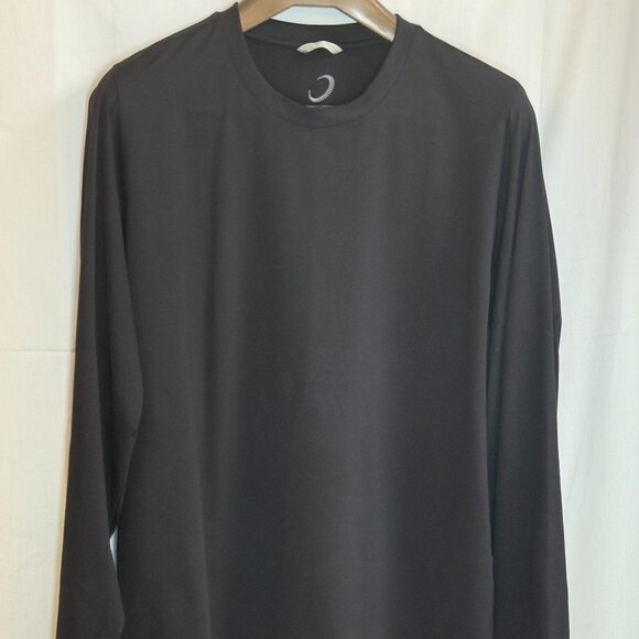 NWOT Zero Restriction Men's Crew Neck Long Sleeves Pullover Shirt - Black - XXL - Picture 1 of 4
